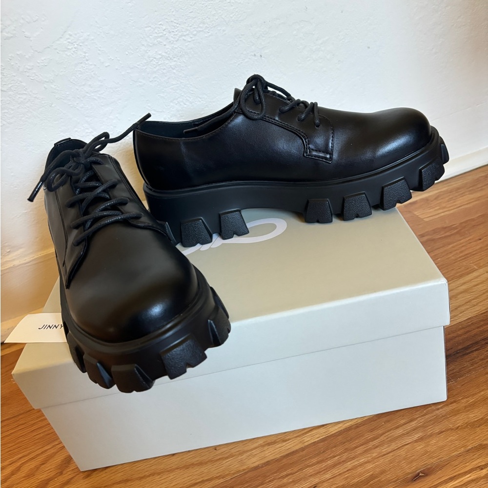 Jinny Kim Black Work Shoes - size EU 38